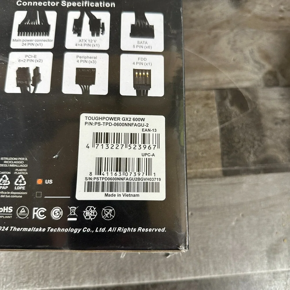 Thermaltake Toughpower GX2 80+ Gold 600W Power Supply PS-TPD-0600NNFAGU-2